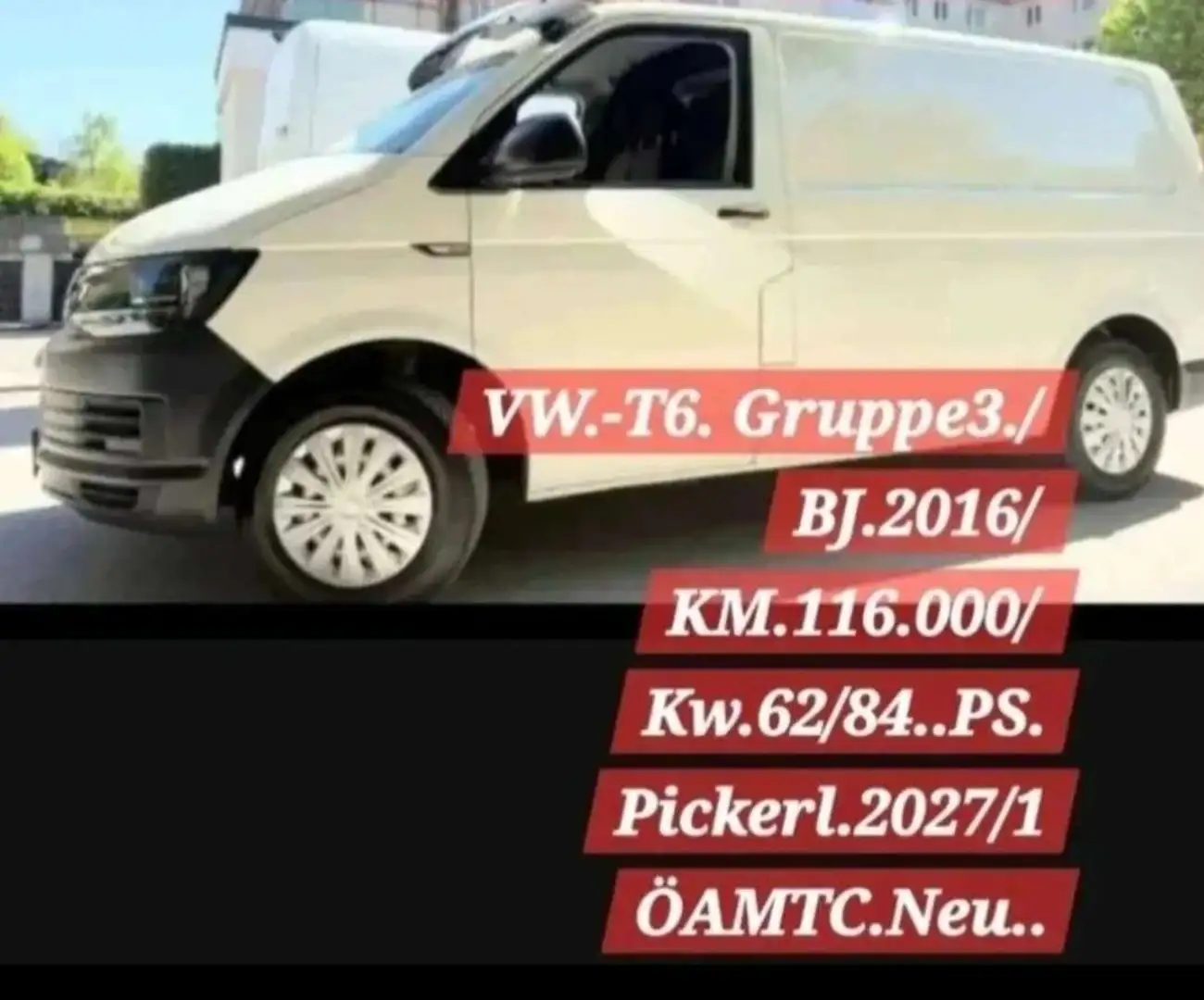 Volkswagen T6 Transporter VW.T-  6/ Kastenbagen. Transporter. €19.50.- - 2