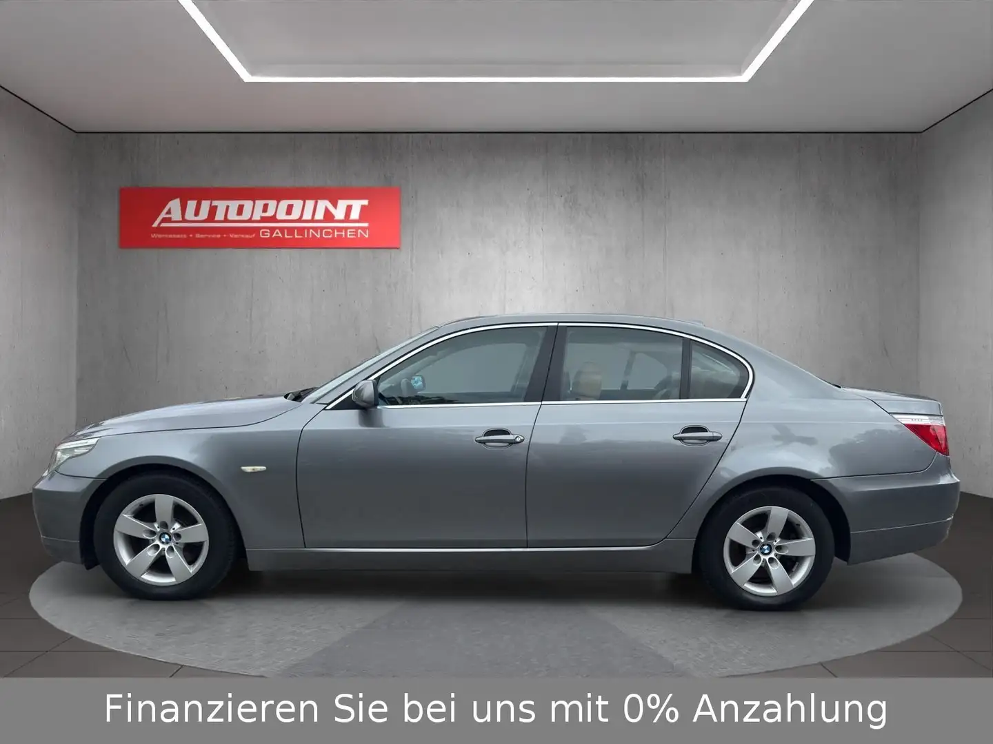 BMW 520 d E60 Leder braun / werkstattgeprüft Grau - 2