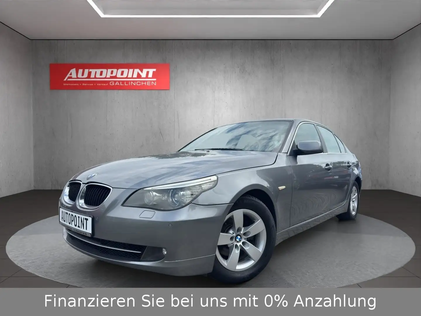 BMW 520 d E60 Leder braun / werkstattgeprüft Grau - 1