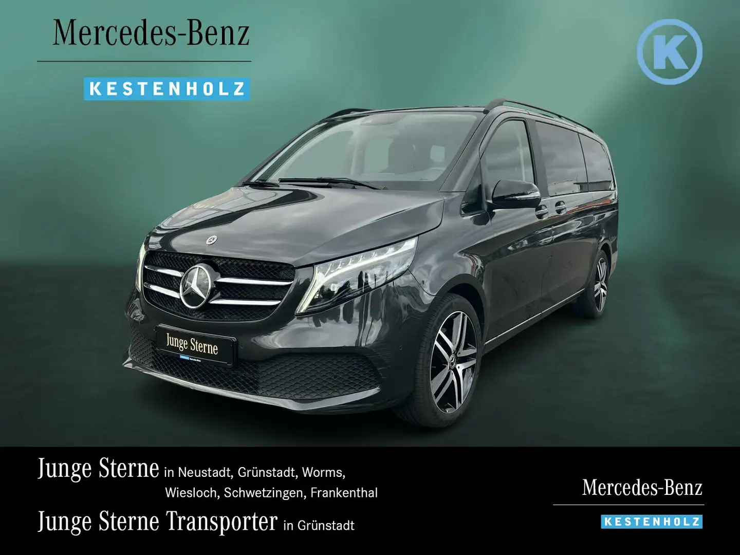 Mercedes-Benz V 250 V 250 d EDITION L NIGHT+AIRM+AHK+DISTR+TISCH+KAM Grau - 1