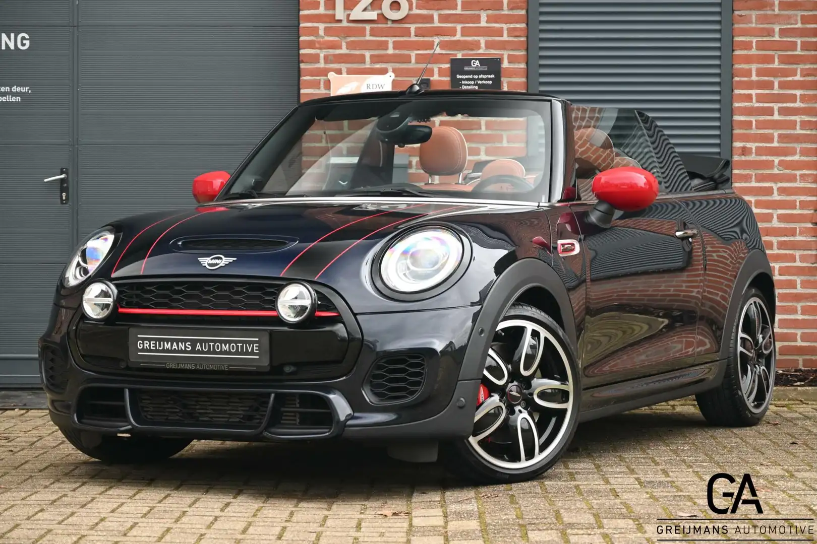 MINI John Cooper Works Cabrio 2.0 JCW|UITLAAT+KLEP|ACC|CARPLAY|KEYLESS|CHESTER L Modrá - 1