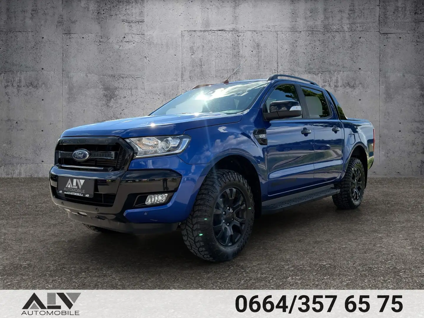 Ford Ranger Wildtrak Doppelkabine 4x4 3,2 TDCI 5-Zylinder Blau - 2