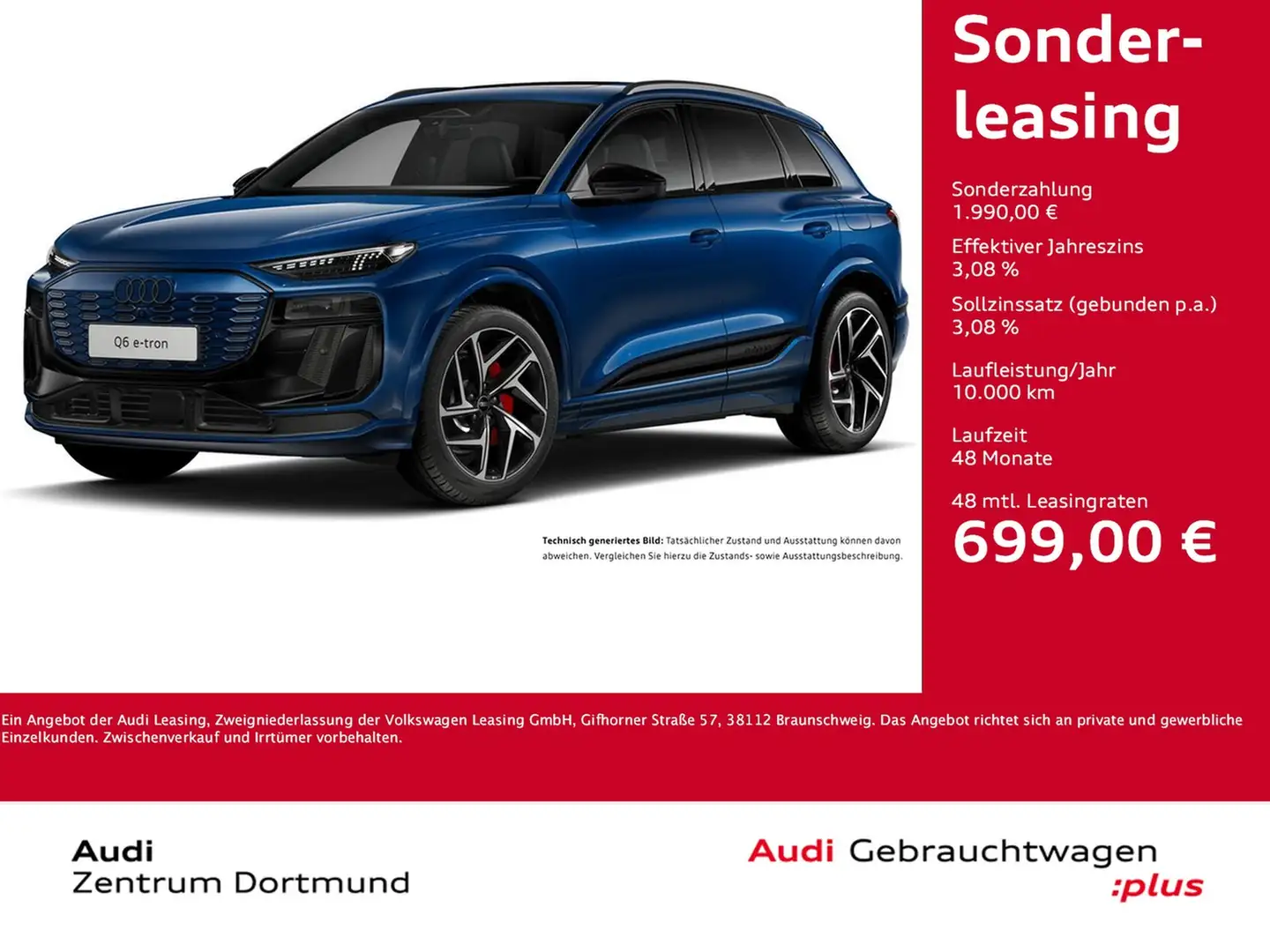 Audi Q6 e-tron quattro S LINE WÄRMEPUMPE PANO B&O CAM Blau - 1