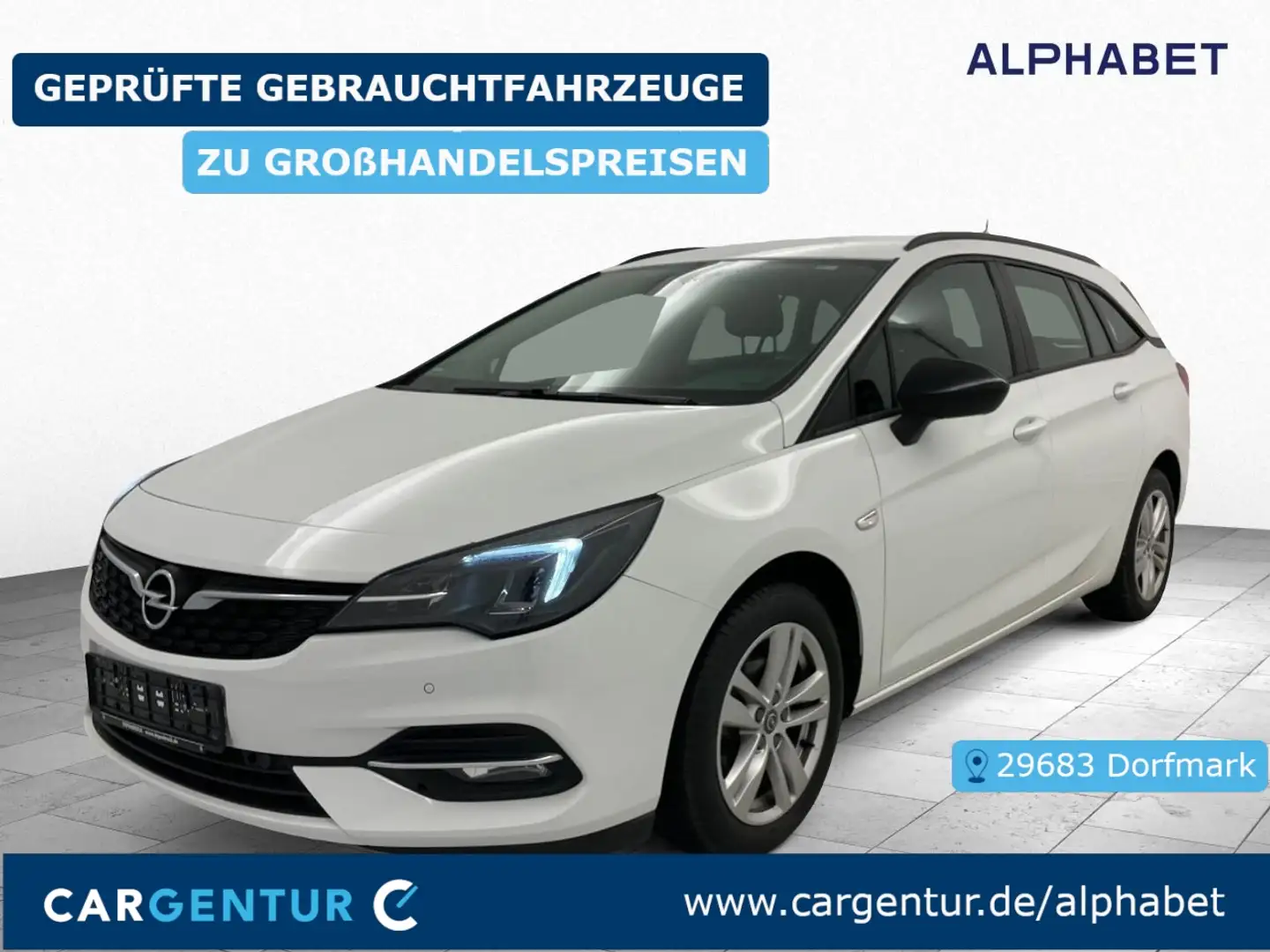Opel Astra K 1.5 D Business Edition AHK Blanc - 1