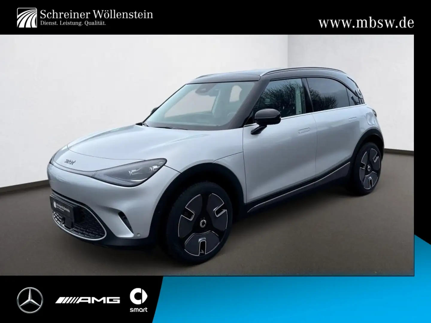 smart #1 Premium 360°*Pano*Wärmep.*Matrix*Distr*SHZ Silber - 1