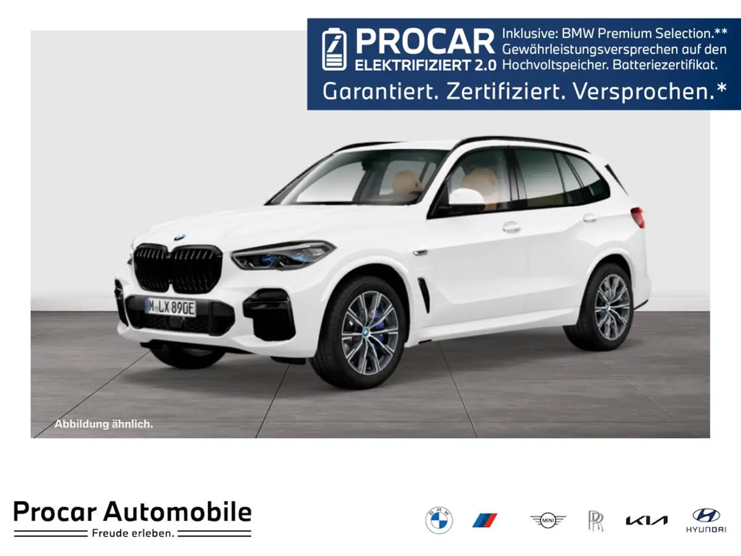 BMW X5 xDrive45e M Sport HuD+Hifi+Laser+Luftfederung+Alar Weiß - 1