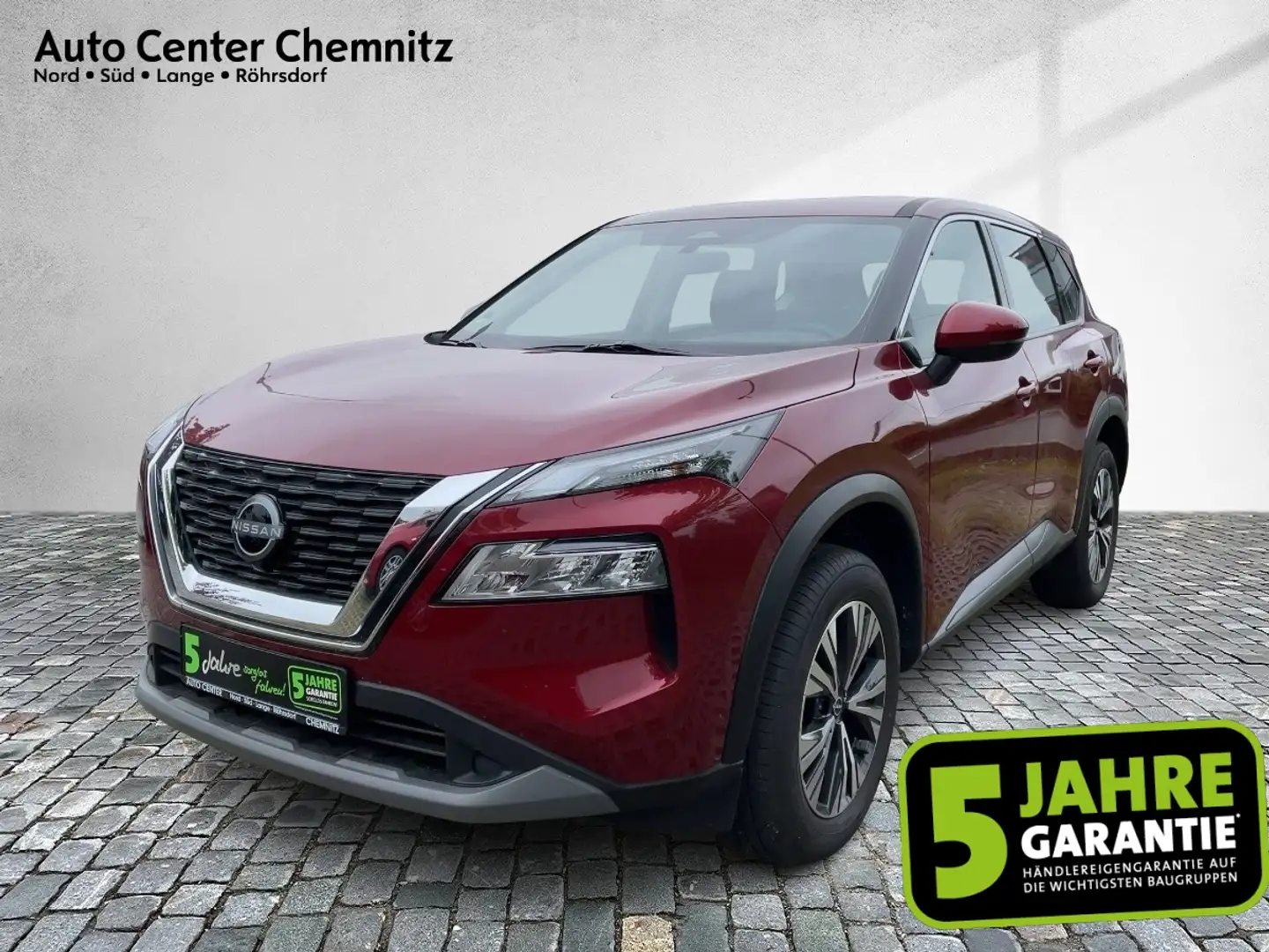 Nissan X-Trail 1.5 VC-T CVT Visia LED/Klima/DAB/PDC/AHK Rood - 1