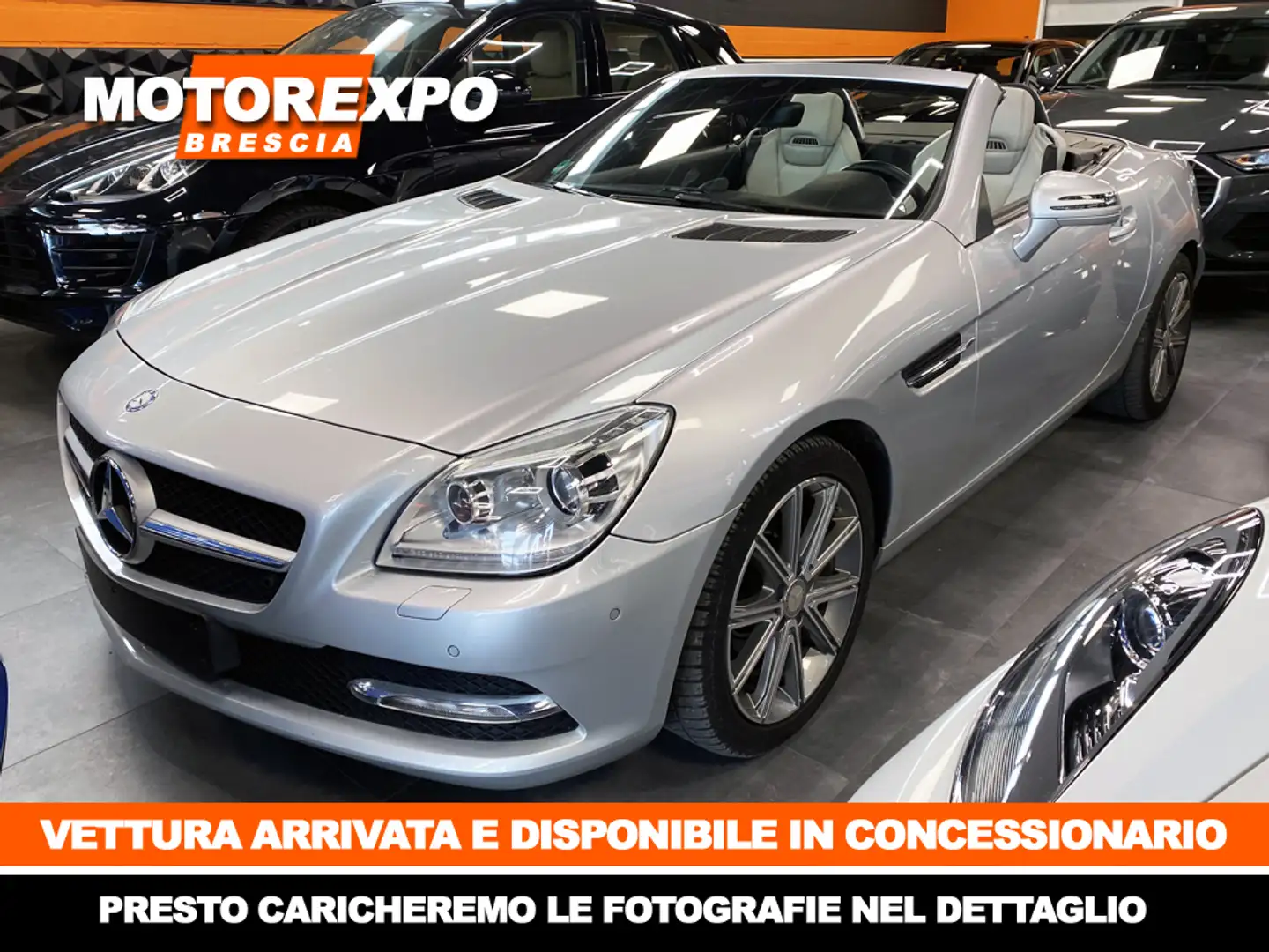 Mercedes-Benz SLK 250 204 Cv 9G Tronic Premium Pelle-Navi-BiXeno-Led-PTS Silber - 1