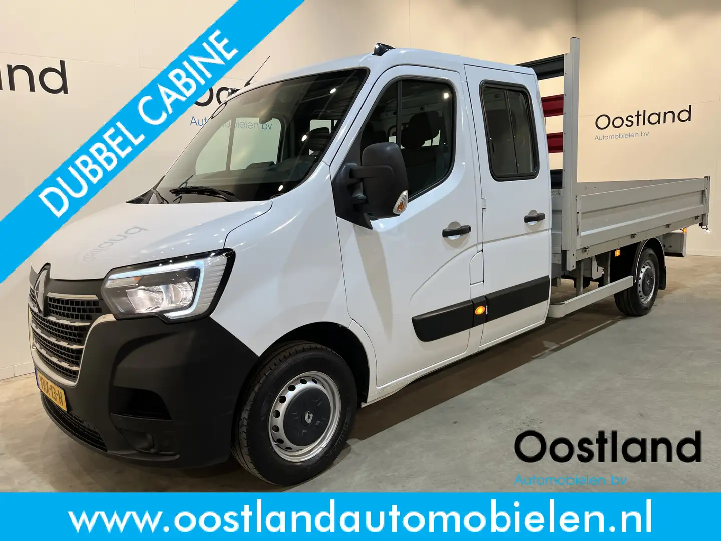 Renault Master 2.3 dCi 145 PK L3 DC Dubbel Cabine Open Laadbak / Wit - 1