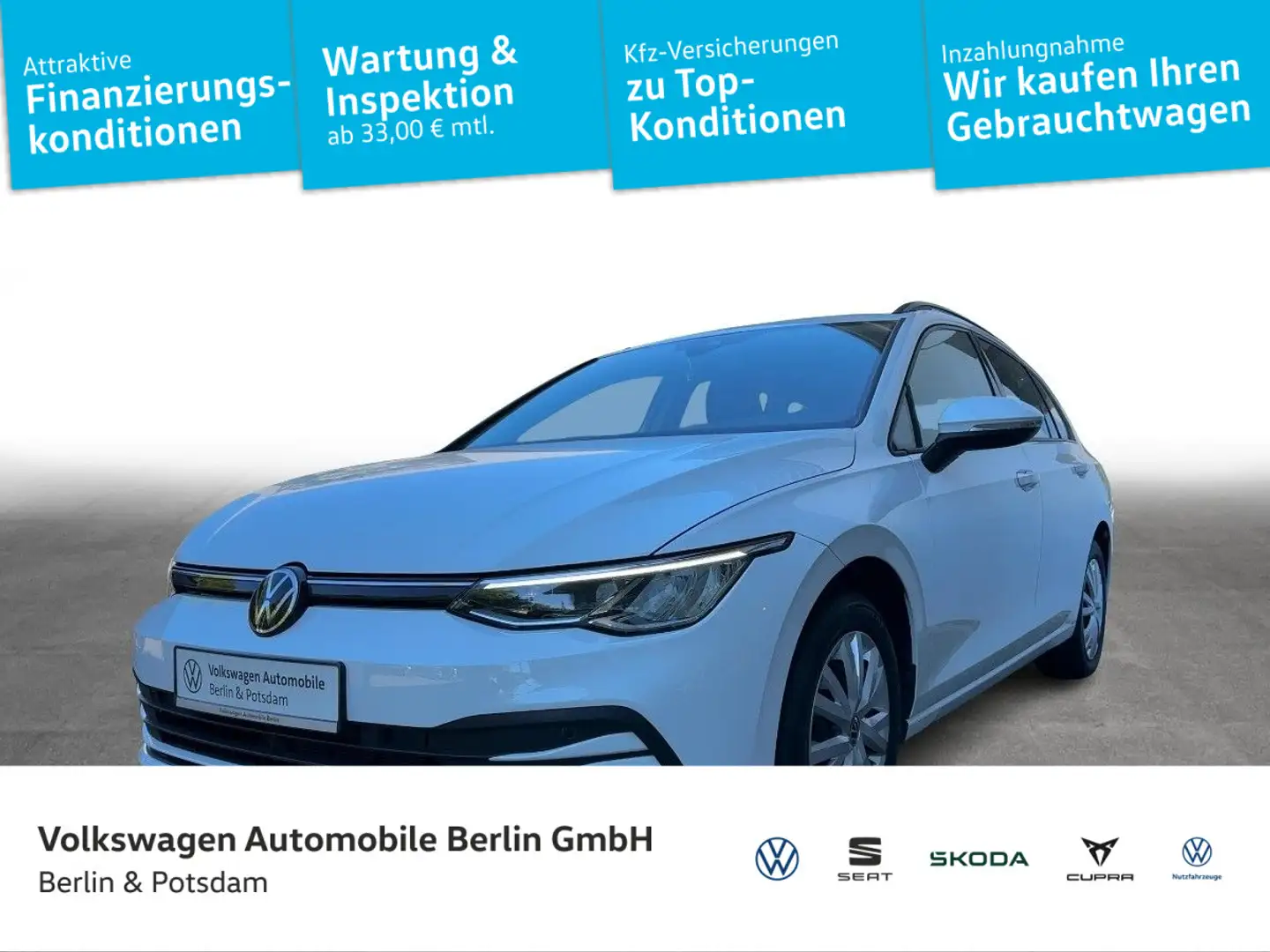 Volkswagen Golf Variant Golf VIII Variant 2.0 TDI Life DSG Navi LED Weiß - 1