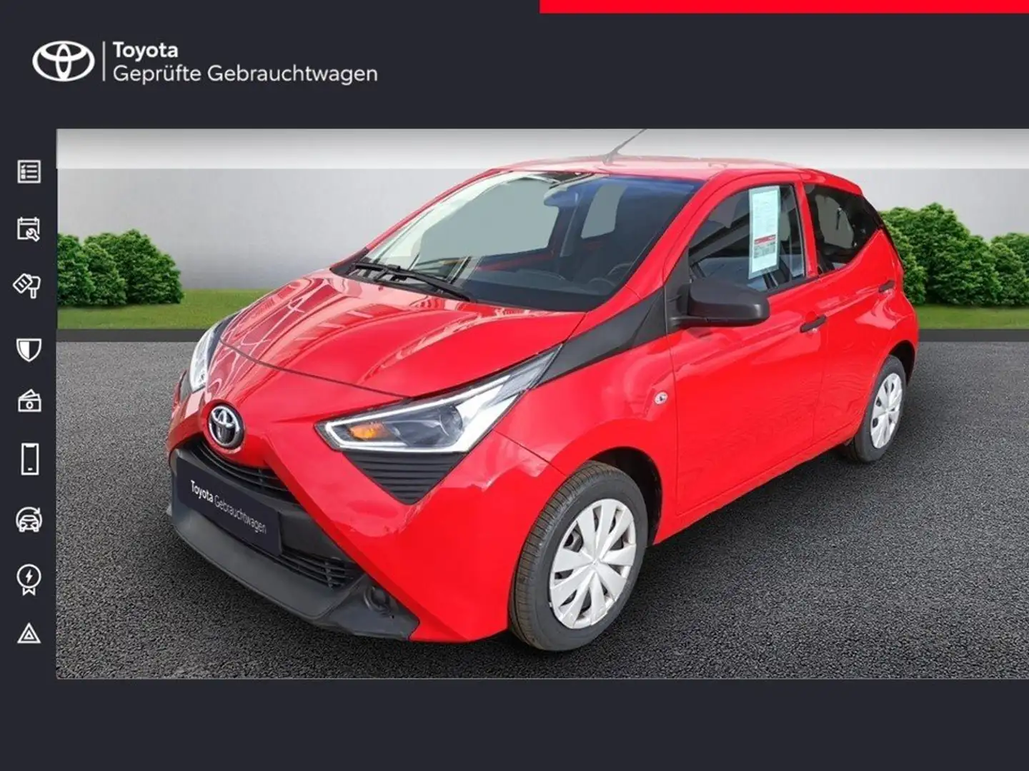 Toyota Aygo 1,0 5-T. x-business Service neu Allwetter Neu Rot - 1