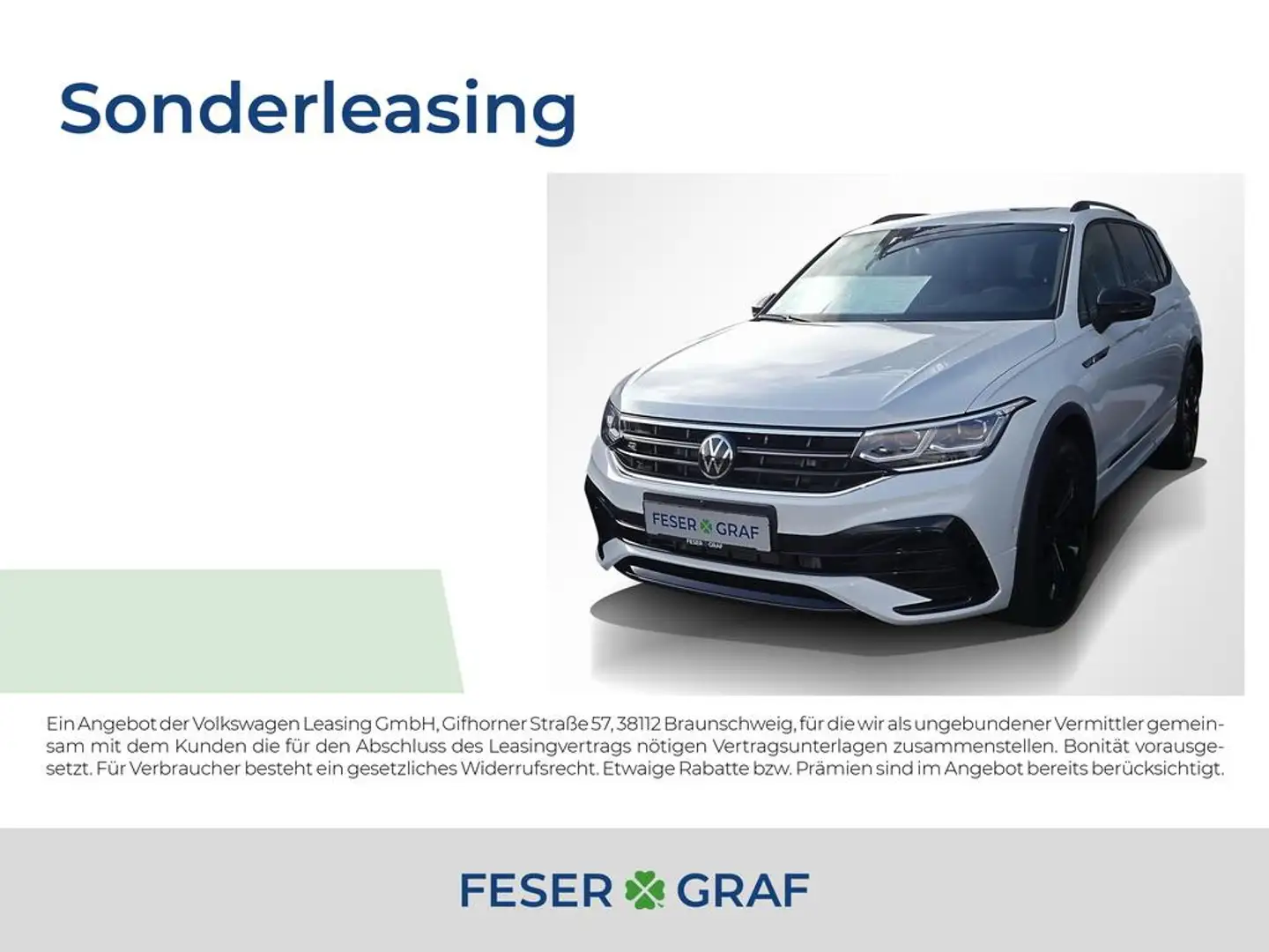 Volkswagen Tiguan Allspace 2.0 TDI 4M R-Line Black DSG 7Si Weiß - 1