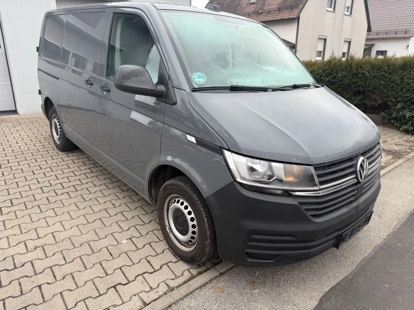 Volkswagen T6 Transporter T6.1 Transporter Kasten I Flügeltüren I 3-Sitzer Grau - 1