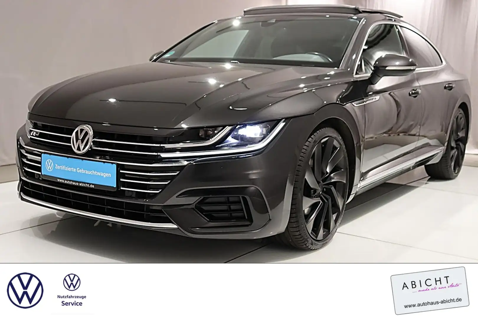 Volkswagen Arteon R-Line 2.0 TDI 190PS 4M STANDHZ PANO LED Klima Gris - 1