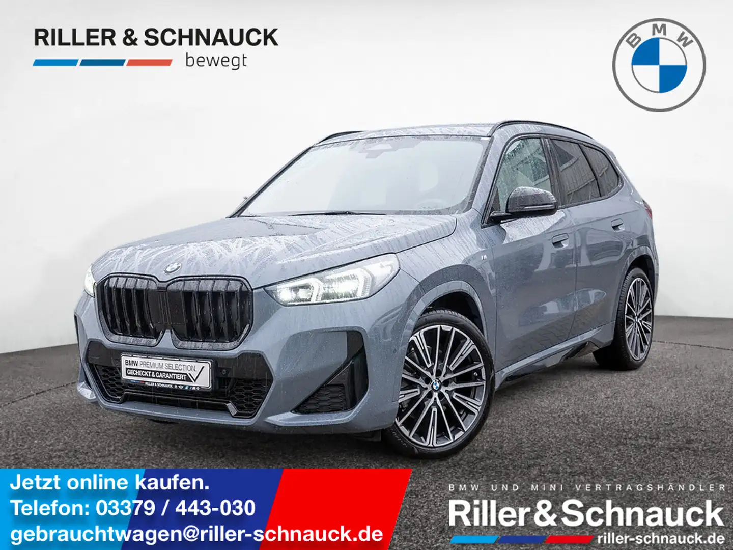 BMW X1 xDrive 23d M-Sport H/K NAVI AHK ACC LED Grau - 1