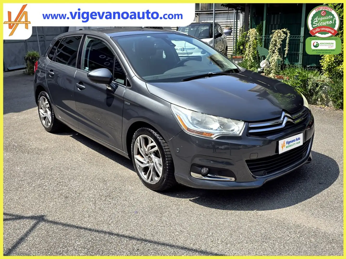 Citroen C4 C4 1.6 e-Hdi Airdream Exclusive 110cv CMP6 AUTOMAT Grigio - 2