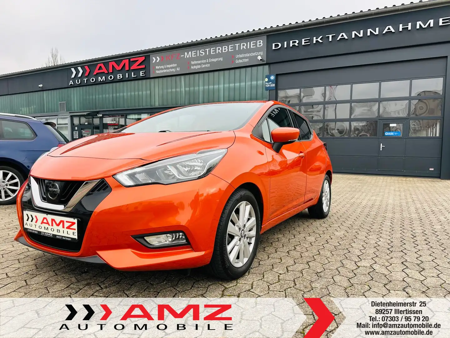 Nissan Micra 1.0 N-WAY SHZ DAB Bluetooth Kam CarPlay PD Arancione - 1
