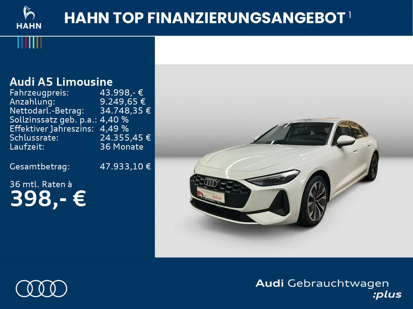 Audi A5 TFSI quattro AHK-Vor Navi CAM Carpl Weiß - 2