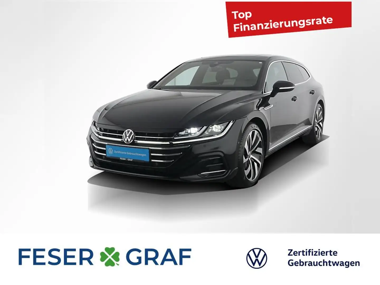 Volkswagen Arteon Shooting Brake 2.0 TDI R-Line DSG AHK/ACC Schwarz - 1