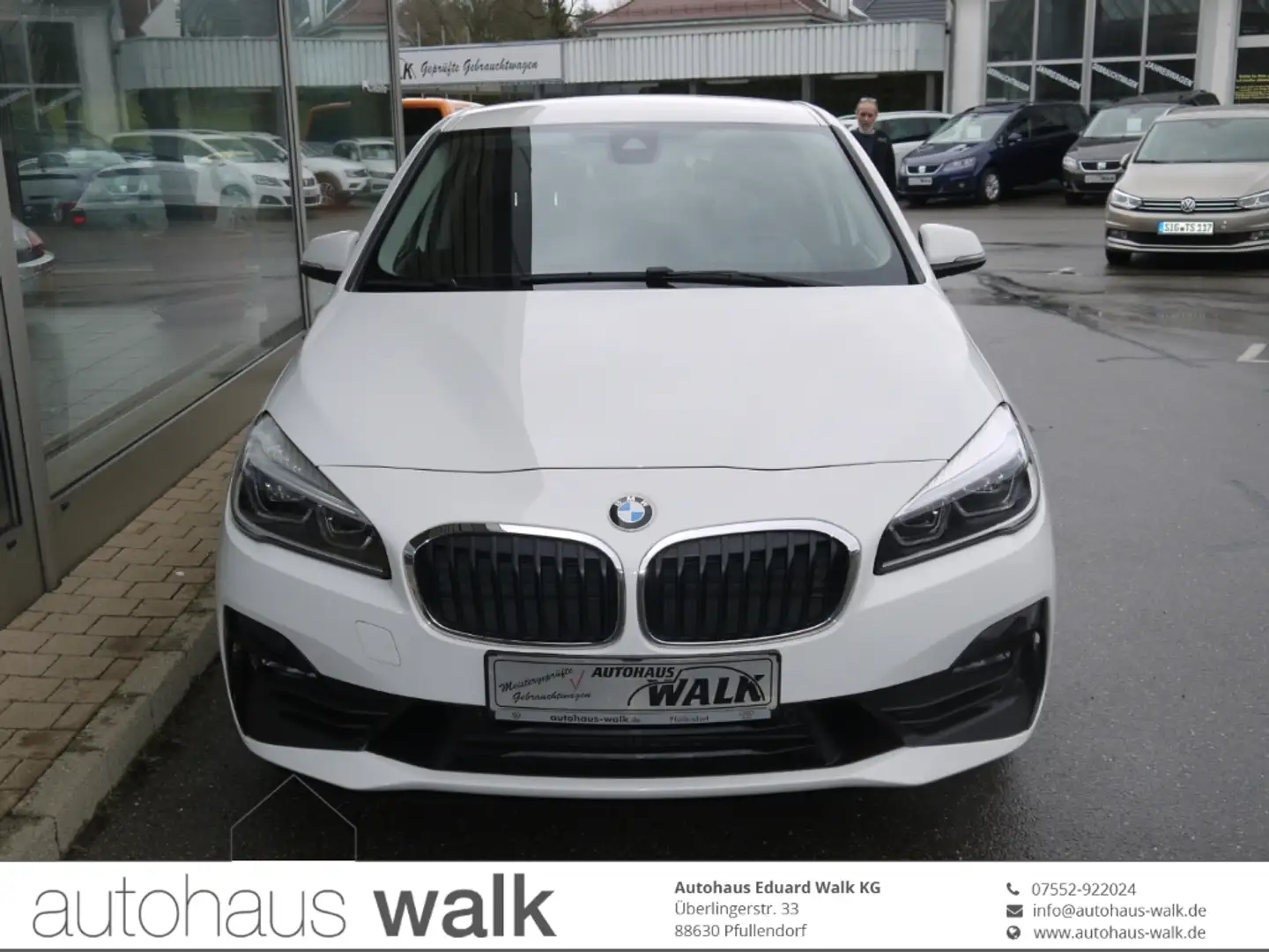 BMW 218 Active Tourer Advantage NAVI AHK LED PDC Park-Assi Blanco - 1