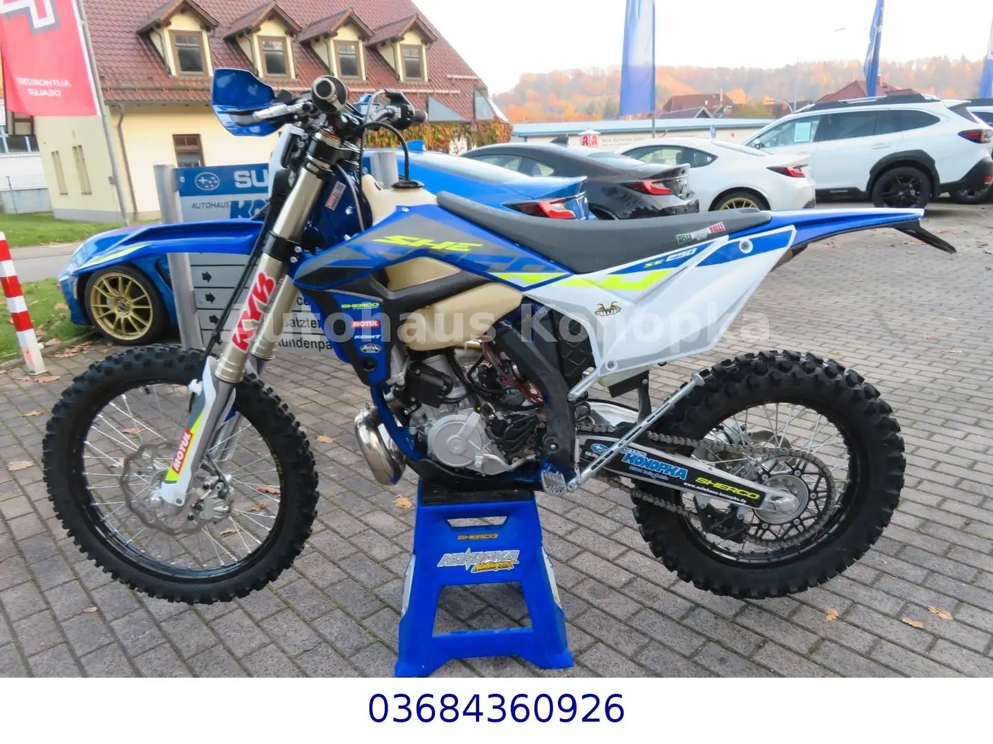 Sherco 250 SEF actory 2023 nur 25BH+Zubehörpaket4,99% Blauw - 2