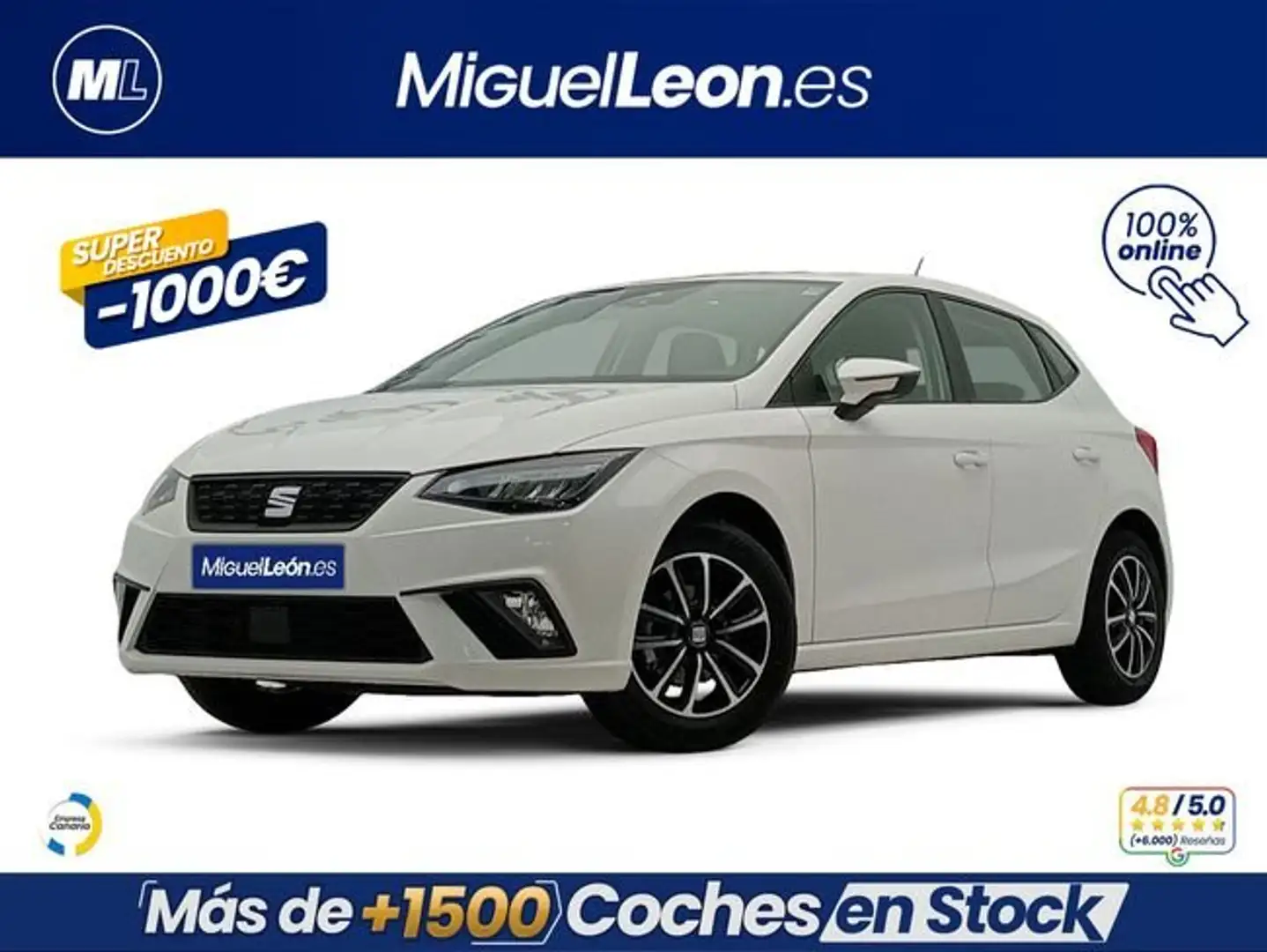 SEAT Ibiza 1.0 MPI S&S Reference 80 Blanco - 1