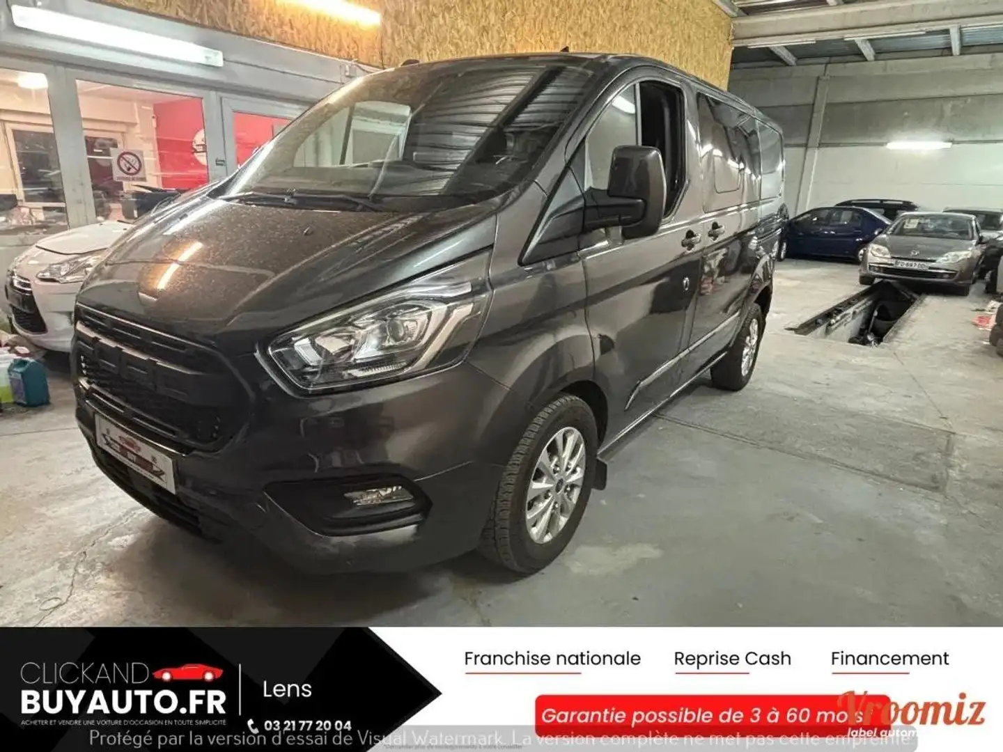 Ford Transit Custom COMBI 310 2.0 ECOBLUE 170 L1H1 COURT PC-TN SPORT / BOITE AUTO Grau - 1