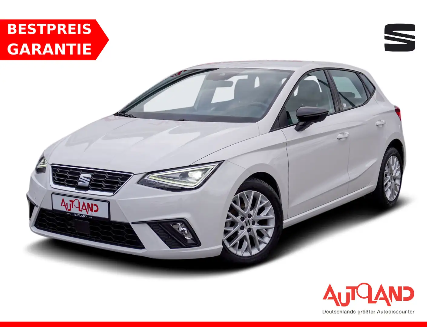 SEAT Ibiza 1.0 TSI FR LED Navi Sitzheizung FullLink Weiß - 1