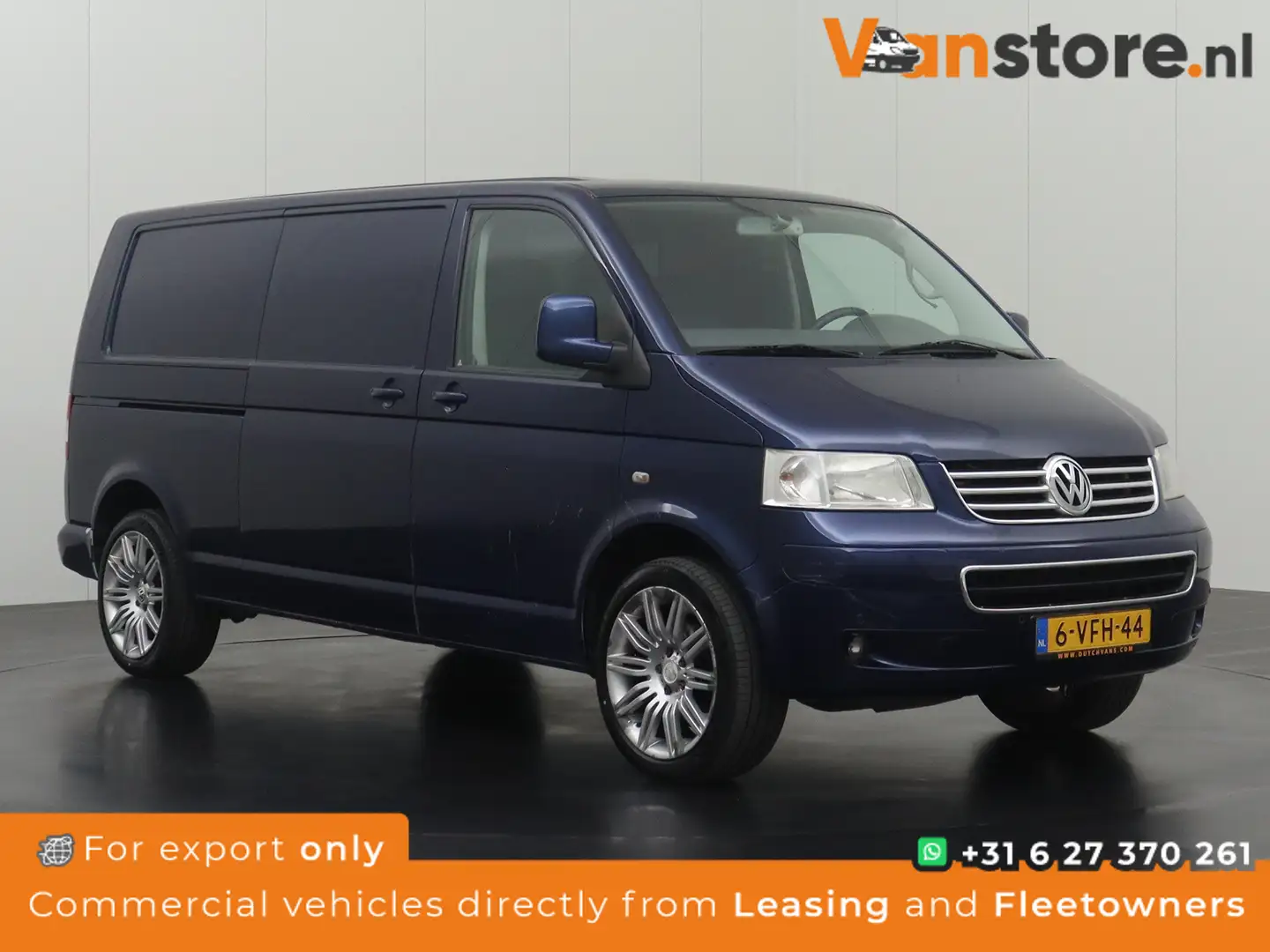 Volkswagen T5 Transporter 2.5TDI 130PK Lang | APK 1-2026 | Trekhaak | Airco Blauw - 1