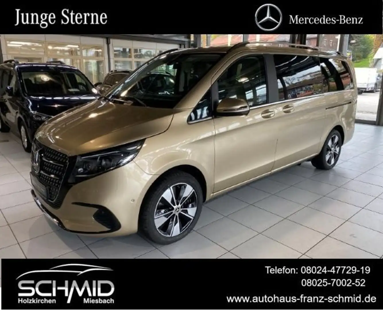 Mercedes-Benz V 300 d 4MATIC AVA L Leder BEIGE Sitzluft STHZG Gold - 1