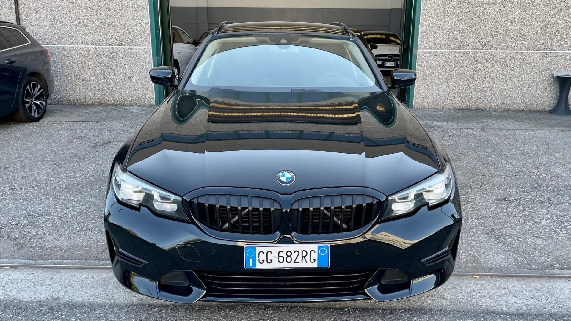 BMW 320 320d 48V xDrive Touring Advantage LED PELLE Nero - 2