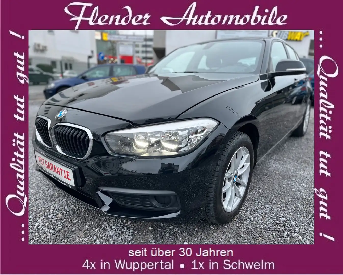 BMW 116 i 5-trg. LCI  inkl. 3 Jahre Hausgarantie !!! Schwarz - 1