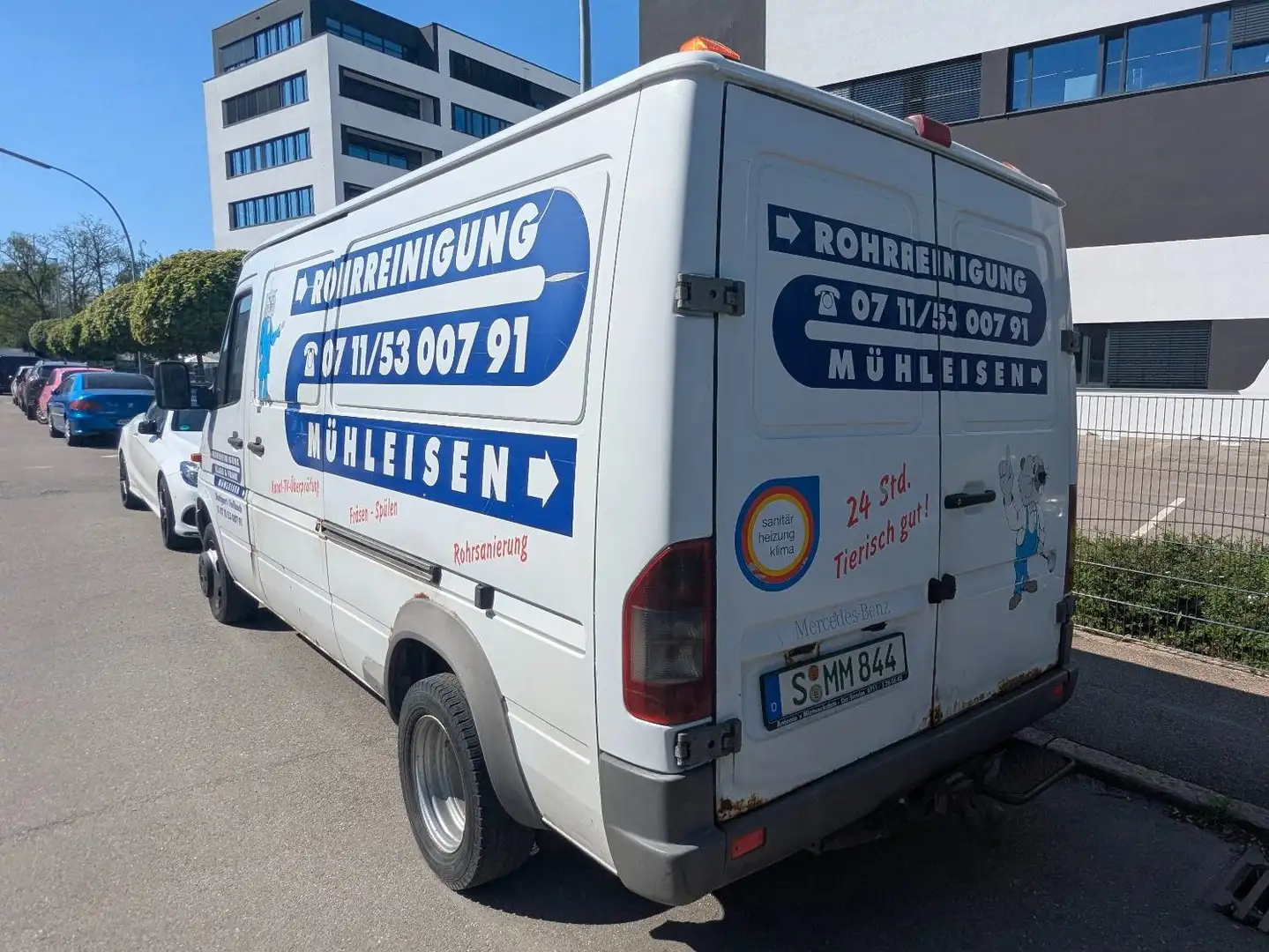 Mercedes-Benz Sprinter 413 CDI Hochdruckspüler Rohr-/ Kanalreinigung Weiß - 2