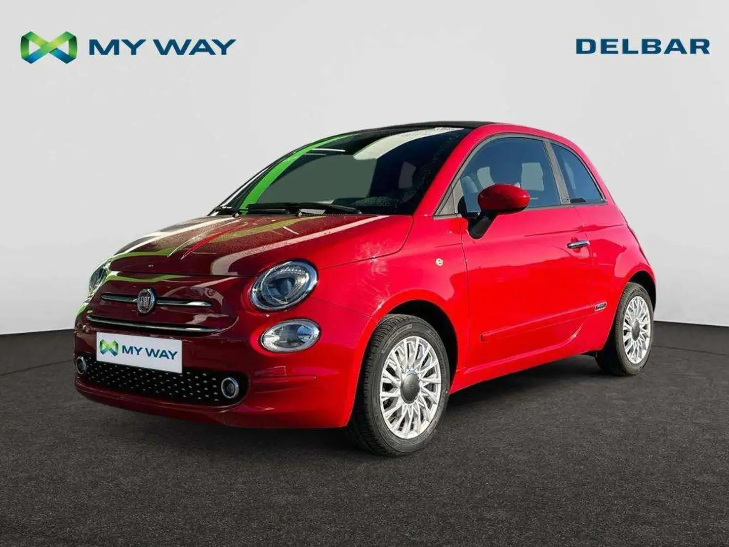 Fiat 500C 1.0i MHEV Lounge Rouge - 1