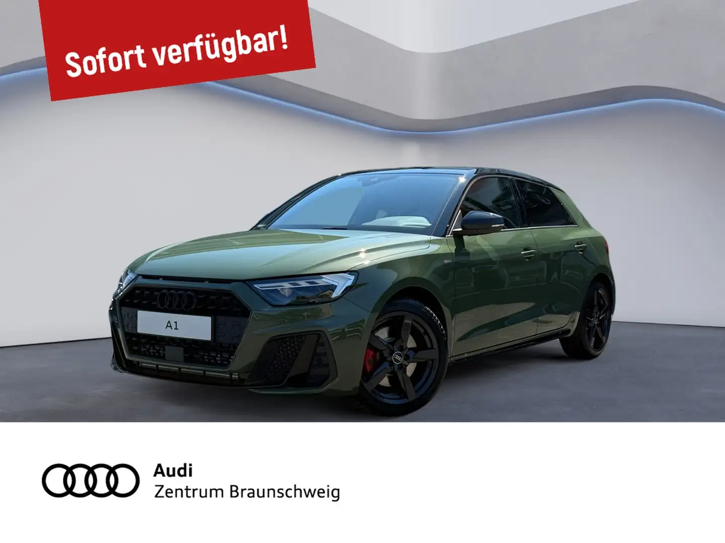 Audi A1 Sportback 40 TFSI S line RÜCKFAHRK.+LED+SOUND Zöld - 1