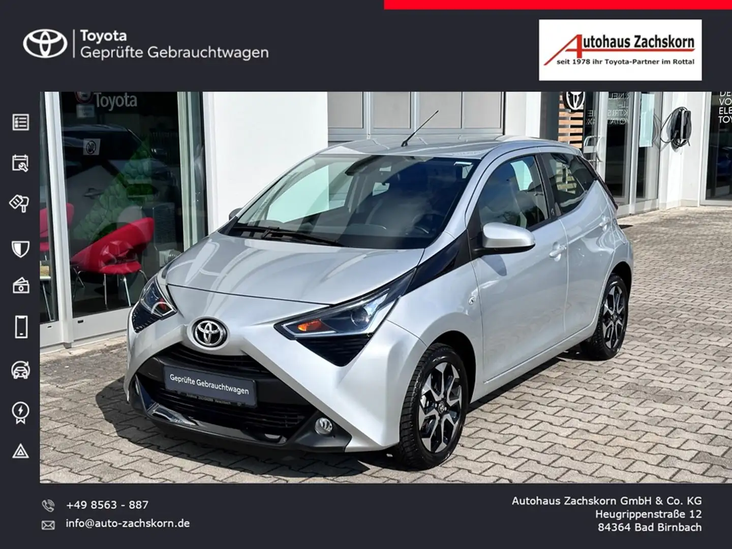 Toyota Aygo AYGO 1,0 l 5-tg. 5-Gang TeamD - Winterreifen Silber - 1