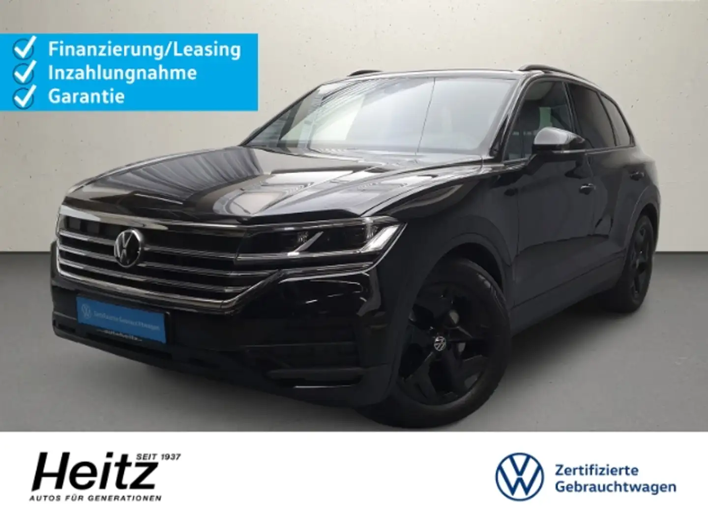 Volkswagen Touareg V6 TDI 4MOTION AHK Luft Leder Sperrdiff Schwarz - 1