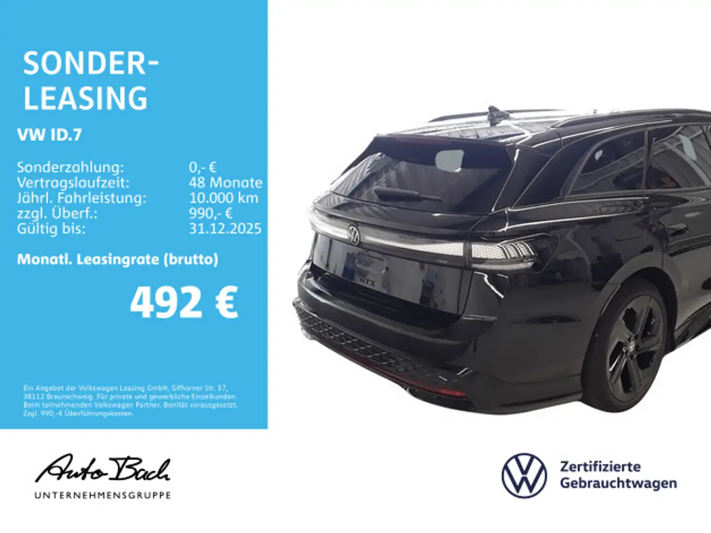 Volkswagen ID.7 Tourer GTX, AHK,  Augmented-Reality-Head-up Schwarz - 2