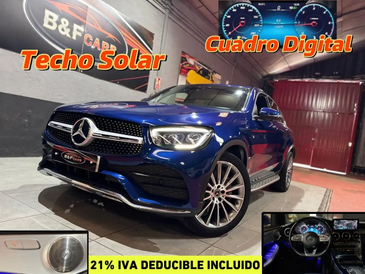 Mercedes-Benz GLC 220 Coupé 220d 4Matic 9G-Tronic Bleu - 1
