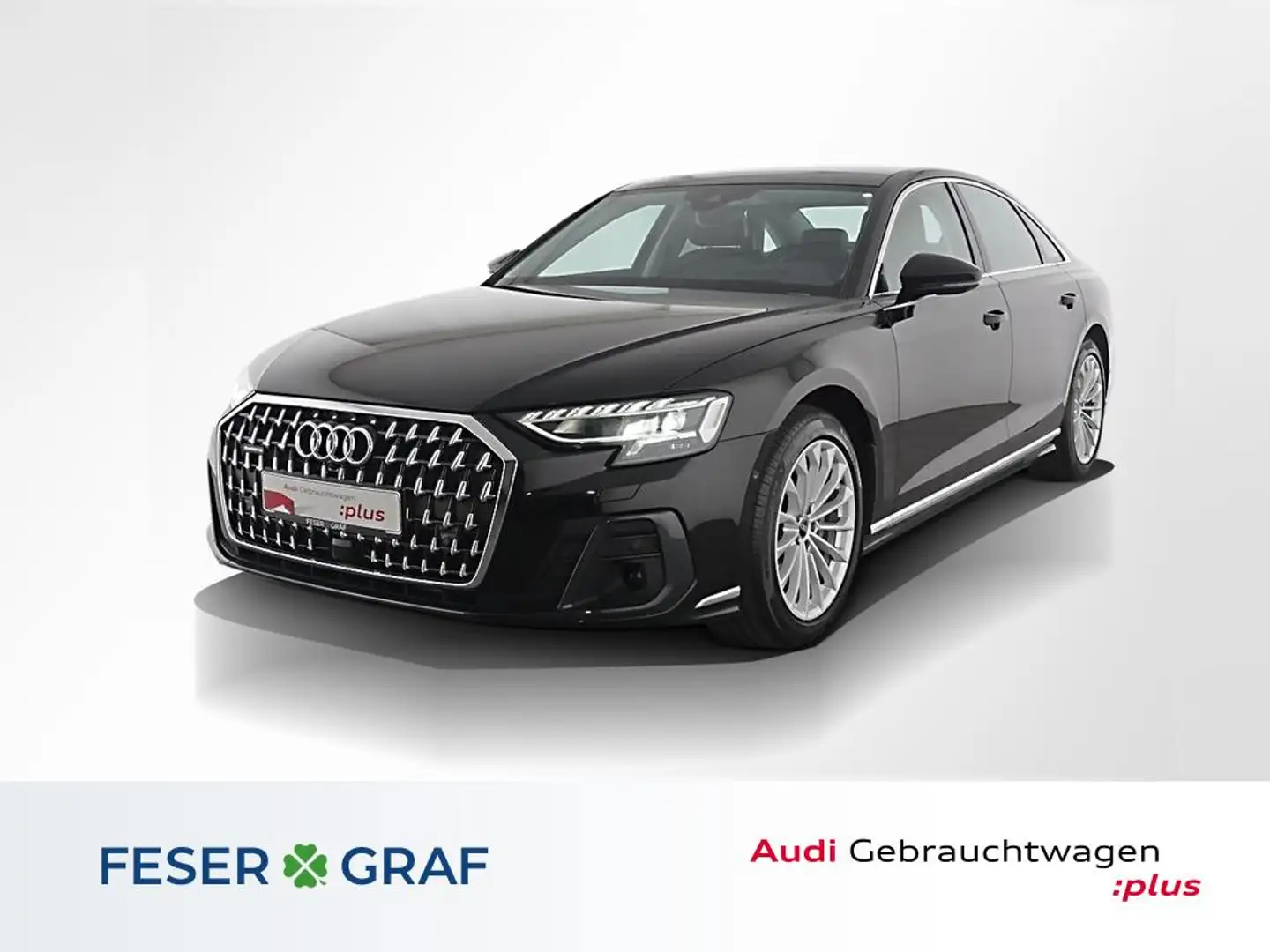 Audi A8 50 TDI quattro Pano./ Head Up/ Massage Head-up-Dis Schwarz - 1