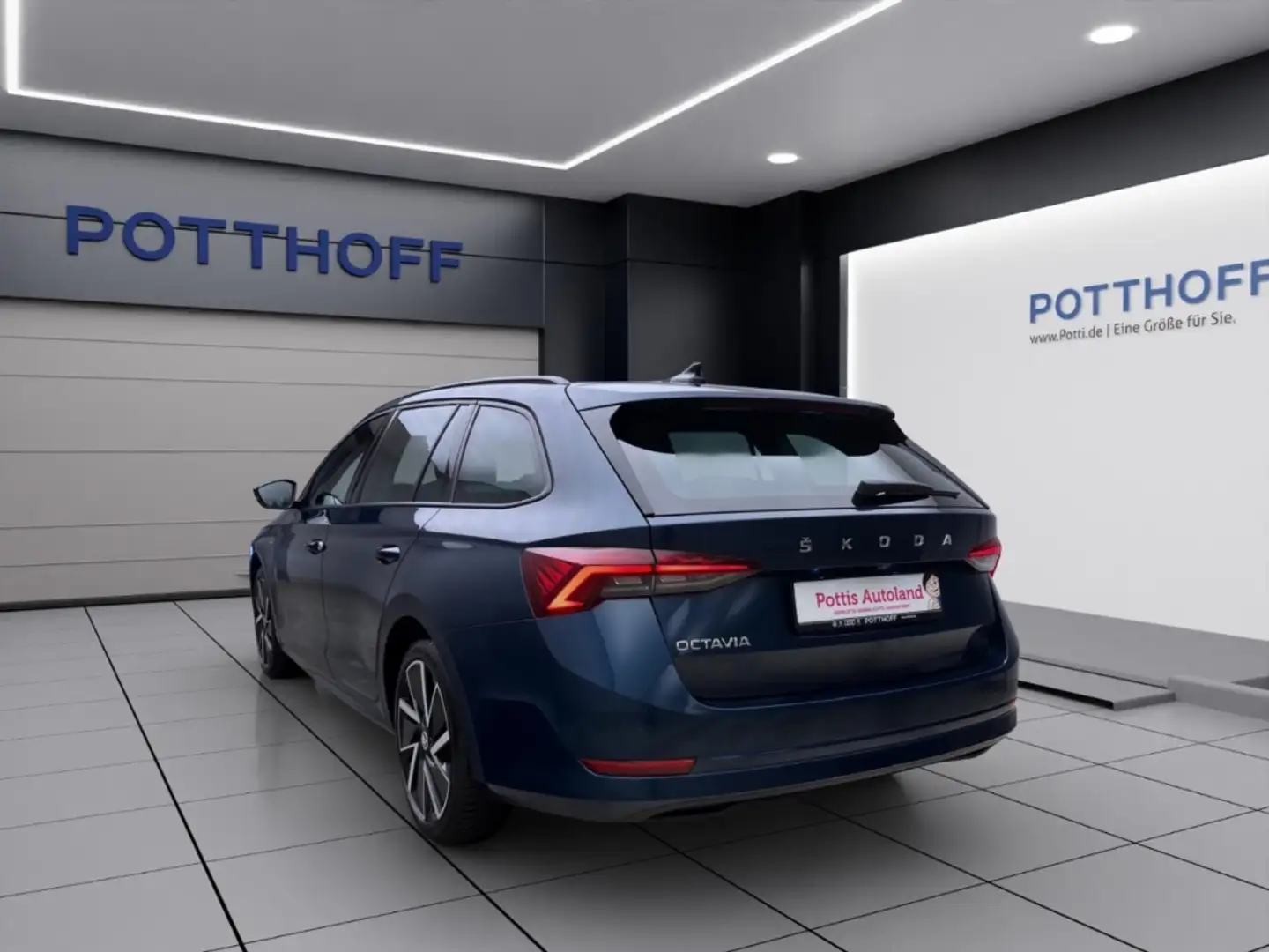 Skoda Octavia Combi 2.0 TDI DSG CLEVER AHK NAVI ACC SITZHZG Blau - 2
