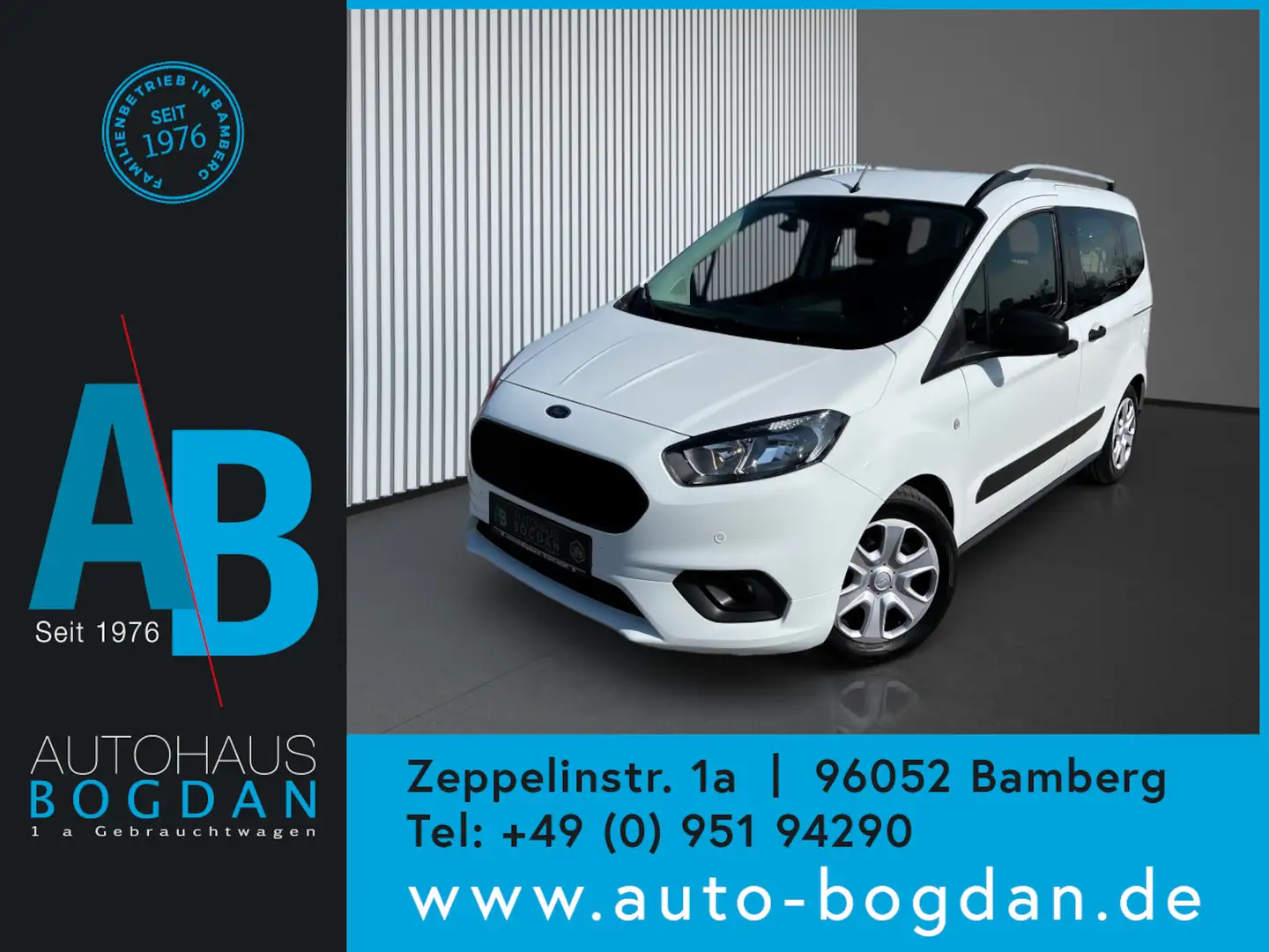 Ford Tourneo Courier Ambiente Kamera*Navi*Tempomat*SHZ Alb - 1