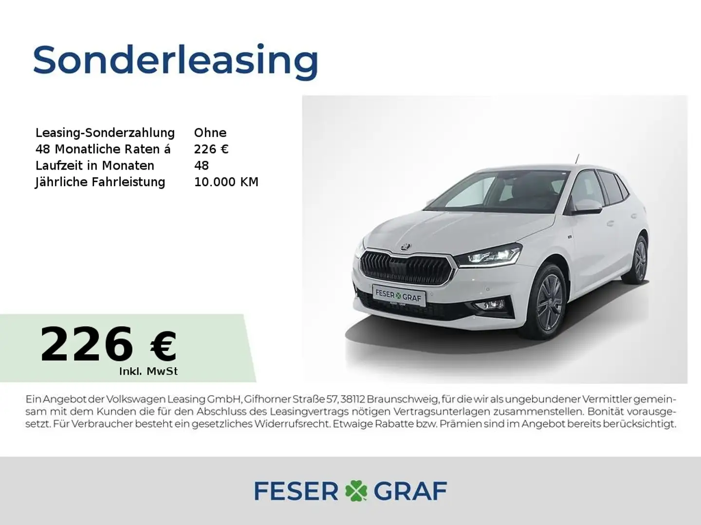 Skoda Fabia Tour 1,0 TSI KESSY*BHZ.LENK*SZH*R-KAMERA* Weiß - 1