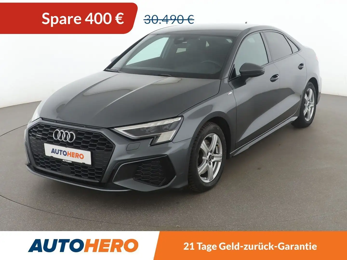 Audi A3 40 TDI quattro S line Aut.*NAVI*LED*CAM*SHZ*ACC* Szary - 1