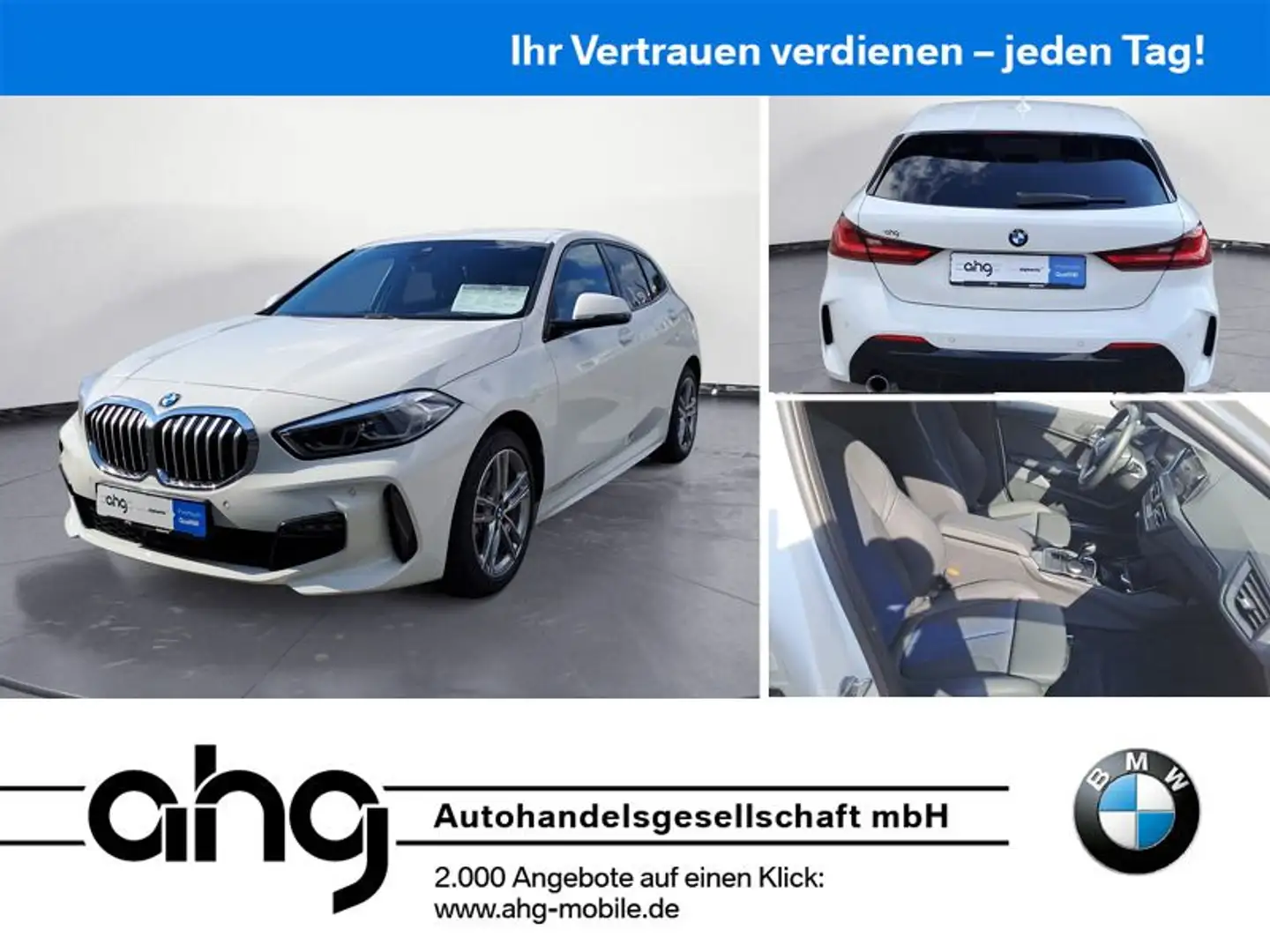 BMW 118 i M Sport Klimaaut. Head-Up Sportsitze PDC Blanco - 1