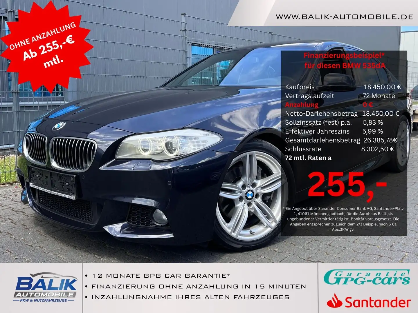 BMW 535 d xDrive*M-Paket*VOLL AUSSTATTUNG*H&K*HEAD UP Fekete - 1