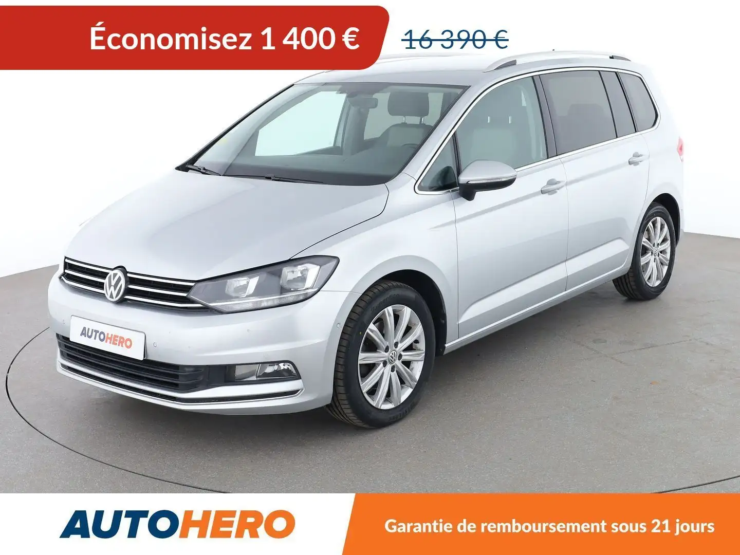 Volkswagen Touran 1.6 TDI BlueMotion Tech Carat DSG7 Gris - 1