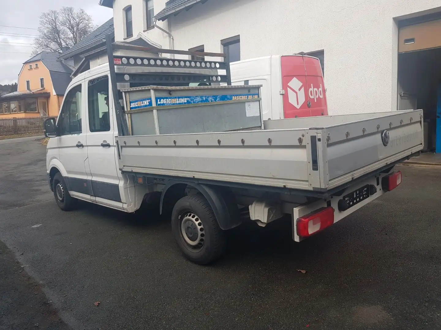 Volkswagen Crafter Pritsche 35 DOKA mittel 7 Sitze Tüv neu Weiß - 2