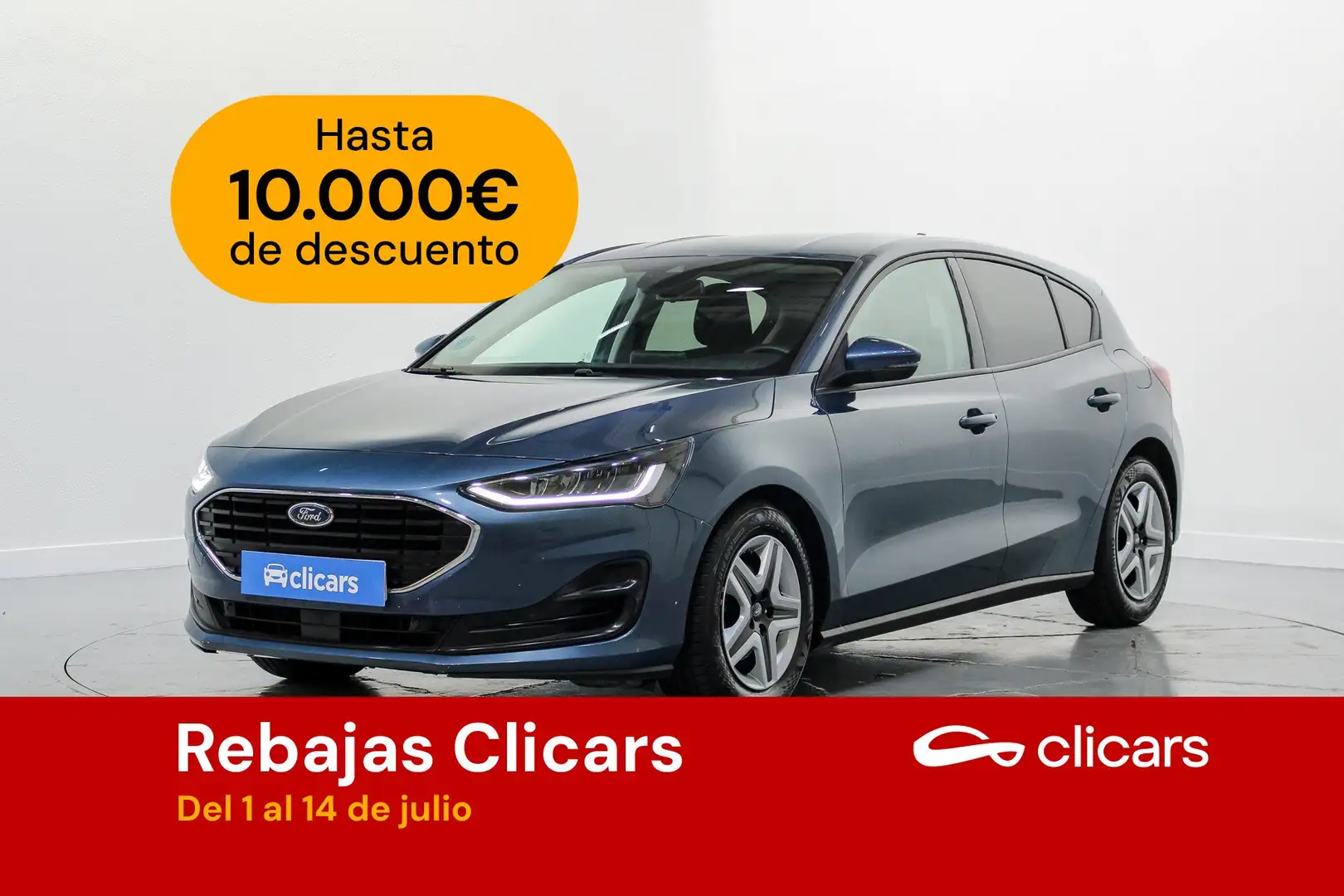 Ford Focus 1.5 Ecoblue ST-Line 120 Aut. Bleu - 1