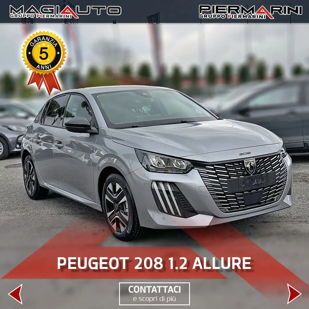 Peugeot 208 PureTech 100 Stop&Start 5 porte Style Gris - 1
